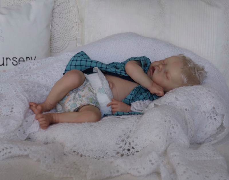 Twin B Finished Reborn Doll Sculpted by Bonnie Brown and Reborn by